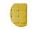 Cabeceira Copenhague 140 CM Suede Amarelo - Imagem 3
