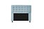 Cabeceira Copenhague 140 CM Suede Azul Turquesa - Imagem 1