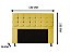Cabeceira Copenhague 160 CM Suede Amarelo - Imagem 2