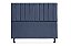 Cabeceira Solteiro 90 CM Suede Azul Marinho Cancum - Imagem 1