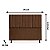 Cabeceira Solteiro 90 CM Suede Marrom Cancum - Imagem 2