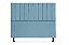 Cabeceira Solteiro 100 CM Suede Azul Turquesa Cancum - Imagem 1