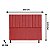 Cabeceira Solteiro 100 CM Suede Vermelho Cancum - Imagem 2