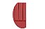 Cabeceira Solteiro 100 CM Suede Vermelho Cancum - Imagem 3