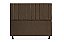 Cabeceira Casal 140 CM Suede Marrom Cancum - Imagem 1
