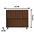 Cabeceira Queen 160 CM Suede Marrom Cancum - Imagem 2