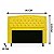 Cabeceira Geovana 90 CM Suede Amarelo - Imagem 2