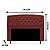 Cabeceira Geovana 90 CM Suede Bordô - Imagem 2
