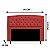 Cabeceira Geovana 90 CM Suede Vermelho - Imagem 2