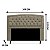 Cabeceira Geovana 100 CM Suede Bege - Imagem 2