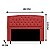 Cabeceira Geovana 100 CM Suede Vermelho - Imagem 2