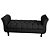 Divã Recamier Barcelona - 1,50 Suede - Preto - Imagem 1
