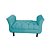 Divã Recamier Barcelona - 1,20 Suede - Azul Turquesa - Imagem 1