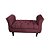 Divã Recamier Barcelona - 90cm Suede - Vinho - Imagem 1
