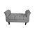 Divã Recamier Barcelona - 90cm Suede - Cinza - Imagem 1