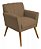 Poltrona Decorativa Cecília - Cappuccino - Renascer Decor - Imagem 1