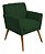 Poltrona Decorativa Cecília - Verde - Renascer Decor - Imagem 1