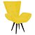 Poltrona Decorativa Bella Suede Amarelo - Imagem 1