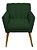 Kit 2 Poltronas Decorativa Cecília - Verde - Imagem 3