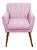 Kit 2 Poltronas Decorativa Cecília - Rosa Bebê - Imagem 3
