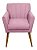 Kit 2 Poltronas Decorativa Cecília - Rosa - Imagem 3