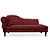 Recamier Divã Juliana 160cm com Strass - Direita Suede - Imagem 5