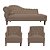 Kit Divã Cancun 140cm Braço Direito + 2 Poltronas Genesis com Strass Suede - Imagem 2