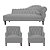 Kit Divã Cancun 185cm Braço Esquerdo + 2 Poltronas Genesis com Strass Suede - Imagem 10