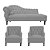Kit Divã Cancun 185cm Braço Direito + 2 Poltronas Genesis com Strass Suede - Imagem 7