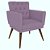 Kit 4 Poltronas Nina com Capitone - Rosa Bebê - Imagem 2