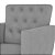 Kit 4 Poltronas Nina com Capitone - Cinza - Imagem 3