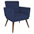 Kit 4 Poltronas Nina com Capitone - Azul Marinho - Imagem 2