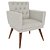 Kit 3 Poltronas Nina com Capitone - Bege - Imagem 2