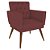 Kit 2 Poltronas Nina com Capitone - Vermelho - Imagem 2