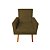Poltrona Decorativa Nina com Rodapé Suede Marrom - Imagem 1