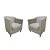 Kit 2 Poltronas Titânio Suede Bege - Imagem 1