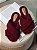 Pantufa Lis | Teddy bordo - Imagem 1