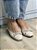 Sapatilha Alice | Couro Off white laço - Imagem 1