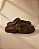 Mule Clog Malu | Couro marrom - Imagem 1