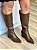 Bota Alina | couro marrom cano longo - Imagem 6