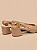 Salto scarpin Olivia | Couro slingback nude - Imagem 4