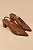 Salto scarpin Elise | Couro slingback marrom - Imagem 2