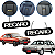 Emblema Recaro Banco Do Gol Quadrado Escort Santana Parati - Imagem 1