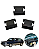 Kit 3 Presilha da grelha churrasqueira Vw Gol Gti Gts Quadrado Parati Santana - Imagem 1