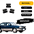 Kit 3 Presilha da grelha churrasqueira Vw Gol Gti Gts Quadrado Parati Santana - Imagem 9