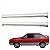 Spoiler Lateral Gol Parati Voyage Saveiro Gls Gl Gts Gti- Prata - Imagem 1