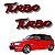 Adesivo Emblema Lateral Turbo do Fiat Uno Turbo 1,4 94 à 96-Vermelho - Imagem 1