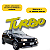 Adesivo Emblema Lateral Turbo do Fiat Uno Turbo 1,4 94 à 96-Amarelo - Imagem 2