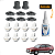 Kit Presilhas Ombreira Gol Gts,voyage,sport,saveiro,parati - Imagem 1