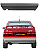 Para-choque Traseiro Vw Gol 87/94 1 Linha - Cinza Texturizado - Imagem 1
